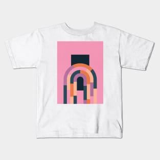 Modern Retro - Colorful Lines Kids T-Shirt